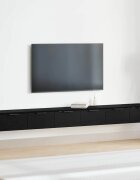 vidaXL Стенно монтиран шкаф 2 бр. Черния дъб 102 x 30 x 20 см