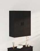 vidaXL Стенно монтиран шкаф Черния дъб 695 x 34 x 180 см