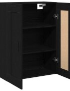vidaXL Стенно монтиран шкаф Черния дъб 695 x 34 x 90 см