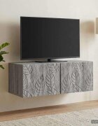 vidaXL Стенно монтиран ТВ шкаф 595 x 31 см Сив Сонома