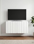 vidaXL Стенно монтиран ТВ шкаф 595 x 31 x 30 см Бяло