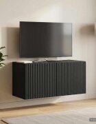 vidaXL Стенно монтиран ТВ шкаф 595 x 31 x 30 см Черно