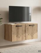 vidaXL Стенно монтиран ТВ шкаф 595 x 31 x 30 см Дъб артизан