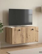 vidaXL Стенно монтиран ТВ шкаф 595 x 31 x 30 см Дъб артизан