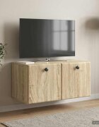 vidaXL Стенно монтиран ТВ шкаф 595 x 31 x 30 см Дъб сонома