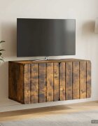 vidaXL Стенно монтиран ТВ шкаф 595 x 31 x 30 см Опушен дъб