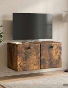vidaXL Стенно монтиран ТВ шкаф 595 x 31 x 30 см Опушен дъб