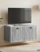 vidaXL Стенно монтиран ТВ шкаф 595 x 31 x 30 см Сива сонома