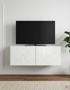vidaXL Стенно монтиран ТВ шкаф 595 x 41 x 30 см Бял гланц