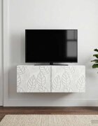 vidaXL Стенно монтиран ТВ шкаф 595 x 41 x 30 см Бяло