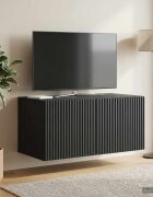 vidaXL Стенно монтиран ТВ шкаф 595 x 41 x 30 см Черно