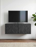 vidaXL Стенно монтиран ТВ шкаф 595 x 41 x 30 см Черно