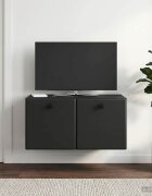 vidaXL Стенно монтиран ТВ шкаф 595 x 41 x 30 см Черно