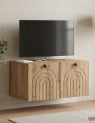 vidaXL Стенно монтиран ТВ шкаф 595 x 41 x 30 см Дъб артизан