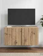 vidaXL Стенно монтиран ТВ шкаф 595 x 41 x 30 см Дъб артизан