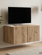 vidaXL Стенно монтиран ТВ шкаф 595 x 41 x 30 см Дъб артизан
