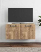 vidaXL Стенно монтиран ТВ шкаф 595 x 41 x 30 см Дъб артизан