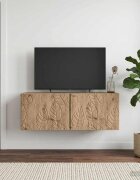 vidaXL Стенно монтиран ТВ шкаф 595 x 41 x 30 см Дъб артизан