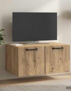 vidaXL Стенно монтиран ТВ шкаф 595 x 41 x 30 см Дъб артизан