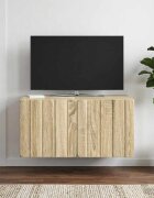 vidaXL Стенно монтиран ТВ шкаф 595 x 41 x 30 см Дъб сонома