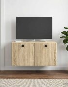 vidaXL Стенно монтиран ТВ шкаф 595 x 41 x 30 см Дъб сонома