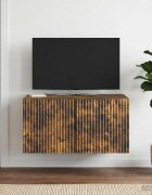 vidaXL Стенно монтиран ТВ шкаф 595 x 41 x 30 см Опушен дъб