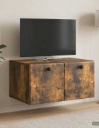 vidaXL Стенно монтиран ТВ шкаф 595 x 41 x 30 см Опушен дъб