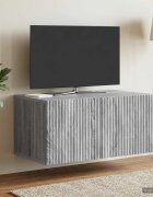 vidaXL Стенно монтиран ТВ шкаф 595 x 41 x 30 см Сива сонома