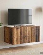 vidaXL Стенно монтиран ТВ шкаф 595 x 41 x 30 см Старо дърво