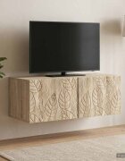 vidaXL Стенно монтиран ТВ шкаф 785 x 31 см Дъб сонома