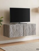 vidaXL Стенно монтиран ТВ шкаф 785 x 31 см Сив Сонома