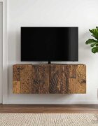 vidaXL Стенно монтиран ТВ шкаф 785 x 31 см Старо дърво