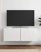 vidaXL Стенно монтиран ТВ шкаф 785 x 31 x 30 см Бял гланц