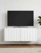 vidaXL Стенно монтиран ТВ шкаф 785 x 31 x 30 см Бяло