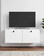 vidaXL Стенно монтиран ТВ шкаф 785 x 31 x 30 см Бяло