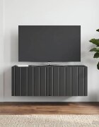 vidaXL Стенно монтиран ТВ шкаф 785 x 31 x 30 см Черно