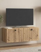 vidaXL Стенно монтиран ТВ шкаф 785 x 31 x 30 см Дъб артизан