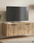 vidaXL Стенно монтиран ТВ шкаф 785 x 31 x 30 см Дъб артизан