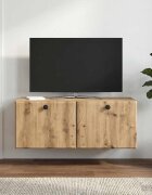 vidaXL Стенно монтиран ТВ шкаф 785 x 31 x 30 см Дъб артизан