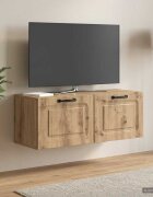 vidaXL Стенно монтиран ТВ шкаф 785 x 31 x 30 см Дъб артизан