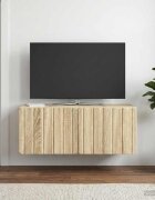 vidaXL Стенно монтиран ТВ шкаф 785 x 31 x 30 см Дъб сонома