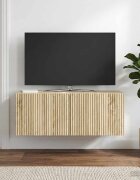 vidaXL Стенно монтиран ТВ шкаф 785 x 31 x 30 см Дъб сонома