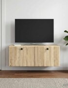 vidaXL Стенно монтиран ТВ шкаф 785 x 31 x 30 см Дъб сонома
