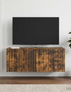 vidaXL Стенно монтиран ТВ шкаф 785 x 31 x 30 см Опушен дъб
