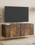 vidaXL Стенно монтиран ТВ шкаф 785 x 31 x 30 см Опушен дъб
