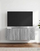 vidaXL Стенно монтиран ТВ шкаф 785 x 31 x 30 см Сива сонома