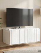 vidaXL Стенно монтиран ТВ шкаф 785 x 41 x 30 см Бял гланц