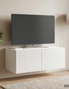 vidaXL Стенно монтиран ТВ шкаф 785 x 41 x 30 см Бял гланц