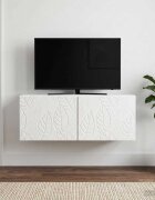 vidaXL Стенно монтиран ТВ шкаф 785 x 41 x 30 см Бял гланц