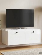 vidaXL Стенно монтиран ТВ шкаф 785 x 41 x 30 см Бял гланц